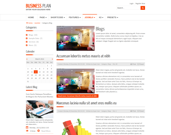 Business Plan II - Free Responsive Business Joomla Template