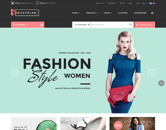 Vina Assyrian - Fashion VirtueMart 3.x Template